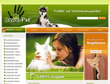 Tablet Screenshot of bawe-pet.de